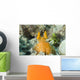 Orange Mantis Shrimp Peering Wall Decal Design 2