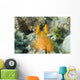 Orange Mantis Shrimp Peering Wall Decal Design 2