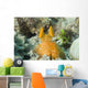 Orange Mantis Shrimp Peering Wall Decal Design 2