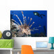 Common Lionfish with Diver Wall Decal