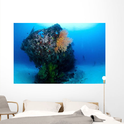 Coral Encrusted Stern Japanese Wall Decal