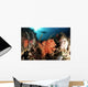 Diver Explores Coral Reef Wall Decal
