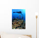 Diver Hangs to Piece Wall Decal