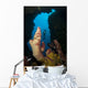 Diver Looks into Cavern Wall Decal