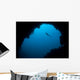 Diver Explores Cavern Gorontalo Wall Decal