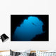 Diver Explores Cavern Gorontalo Wall Decal
