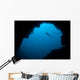Diver Explores Cavern Gorontalo Wall Decal