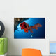 Diver Looks Bright Red Wall Decal Design 2
