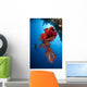 Diver Looks Bright Red Wall Decal Design 1