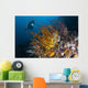 Diver Looks Group Crinoids Wall Decal Design 3