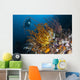 Diver Looks Group Crinoids Wall Decal Design 3