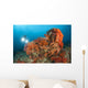 Colorful Reefs Covered Orange Wall Decal Design 2