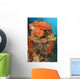 Colorful Reefs Covered Orange Wall Decal Design 1