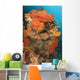 Colorful Reefs Covered Orange Wall Decal Design 1