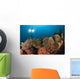 Diver Illuminates Mushroom Leather Wall Decal