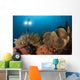 Diver Illuminates Mushroom Leather Wall Decal