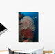 Sea Fans Illuminated Diver Wall Decal