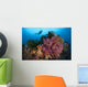 Diver Approaches Colorful Soft Wall Decal Design 5