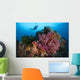 Diver Approaches Colorful Soft Wall Decal Design 5
