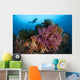 Diver Approaches Colorful Soft Wall Decal Design 5