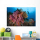 Diver Approaches Colorful Soft Wall Decal Design 4