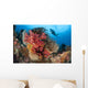 Diver Approaches Colorful Soft Wall Decal Design 2