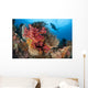 Diver Approaches Colorful Soft Wall Decal Design 2
