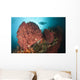 Diver Approaching Giant Barrel Wall Decal Design 1