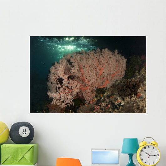 Gorgonian Sea Fans Reef Wall Decal Design 3