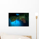 Diver Exploring Underwater Cavern Wall Decal Design 1