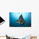 Reef Manta Ray with Wall Decal Design 3