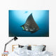 Reef Manta Ray with Wall Decal Design 3