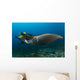 Reef Manta Ray with Wall Decal Design 2