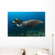Reef Manta Ray with Wall Decal Design 2
