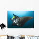 Reef Manta Ray with Wall Decal Design 1
