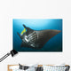 Reef Manta Ray with Wall Decal Design 1