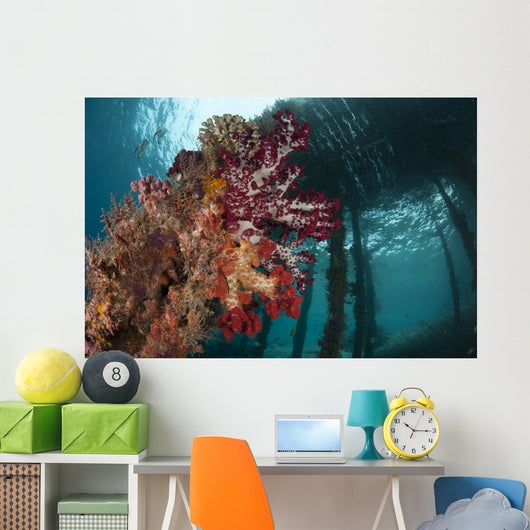 Soft Corals Adorn Legs Wall Decal Design 3