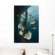 Golden Spadefish Gather under Wall Decal Design 2