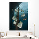 Golden Spadefish Gather under Wall Decal Design 2