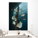Golden Spadefish Gather under Wall Decal Design 2