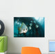 Golden Spadefish Gather under Wall Decal Design 1