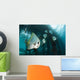 Golden Spadefish Gather under Wall Decal Design 1