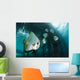Golden Spadefish Gather under Wall Decal Design 1