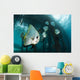 Golden Spadefish Gather under Wall Decal Design 1