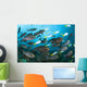 Schooling Yellowmask Surgeonfish with Wall Decal