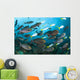Schooling Yellowmask Surgeonfish with Wall Decal