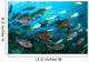 Schooling Yellowmask Surgeonfish with Wall Decal
