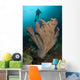 Diver and Elephant Ear Wall Decal Design 2