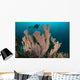 Diver and Elephant Ear Wall Decal Design 1