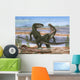 Confrontation between Two Prehistoric Wall Decal